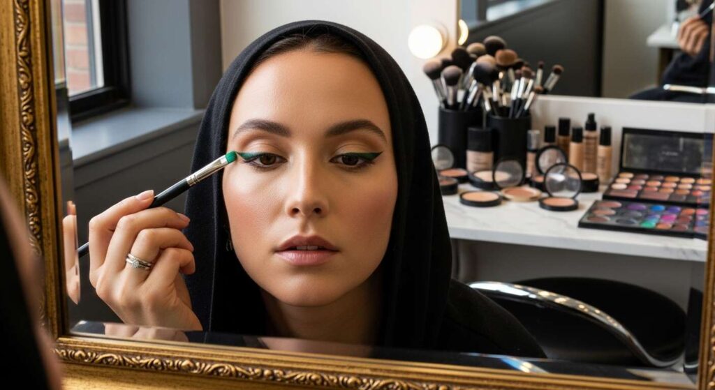 Schlupflider kaschieren: Visagisten verraten den umgekehrten Eyeliner-Trick